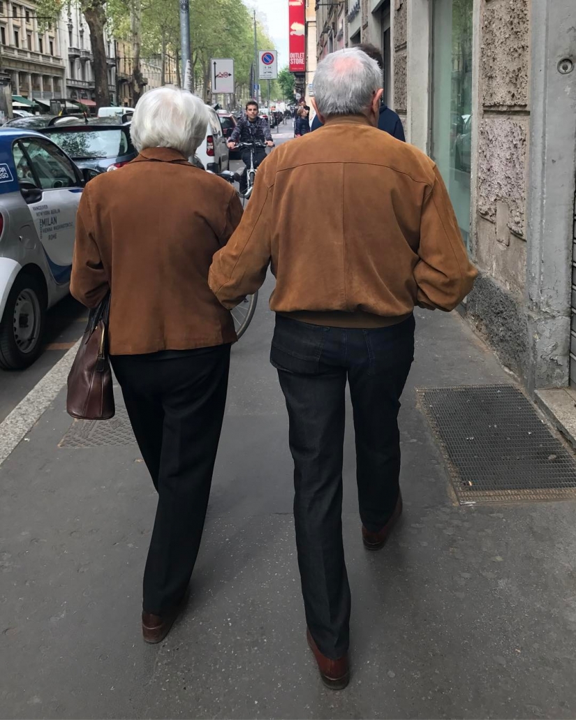 "That's grandma!": an elderly Italian beauty, which the world admires