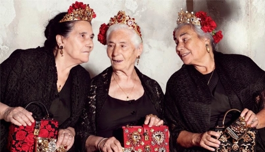 "That's grandma!": an elderly Italian beauty, which the world admires