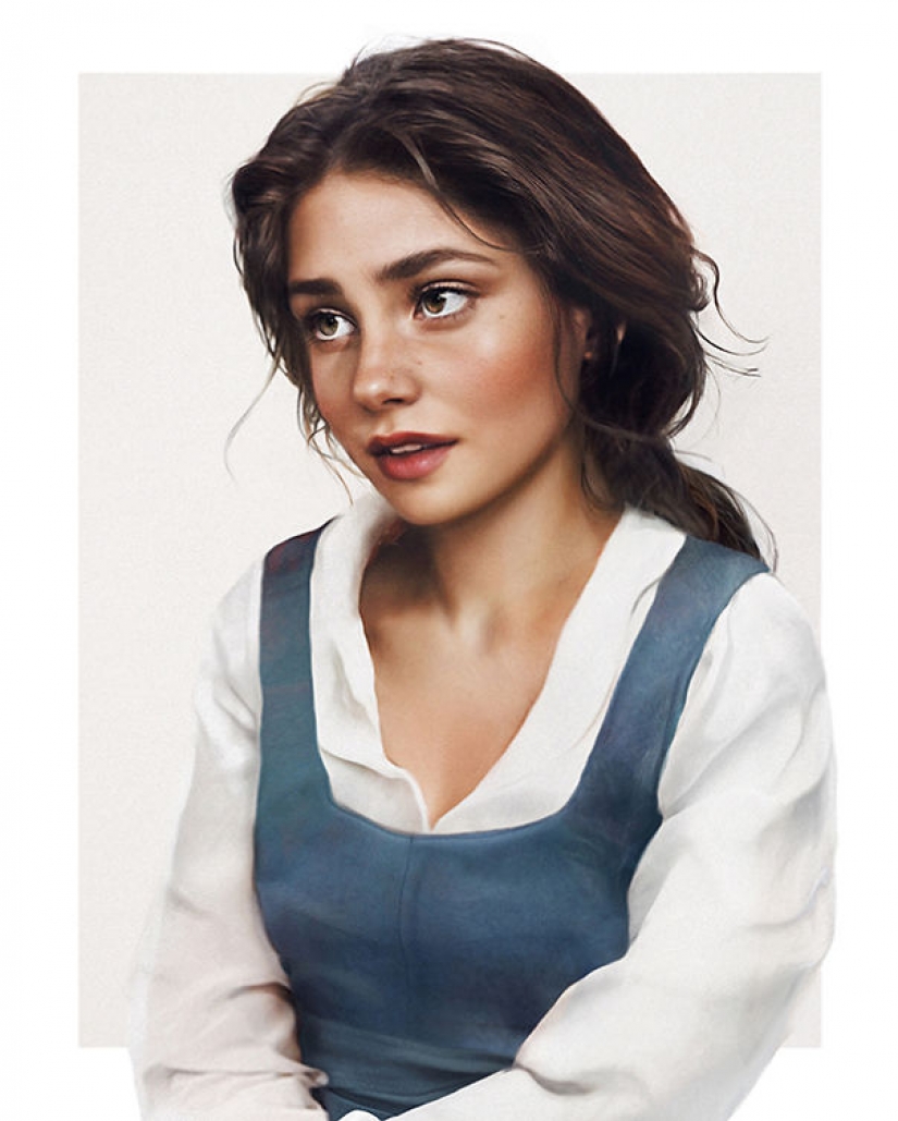 The artist shows how Disney characters can look in real life