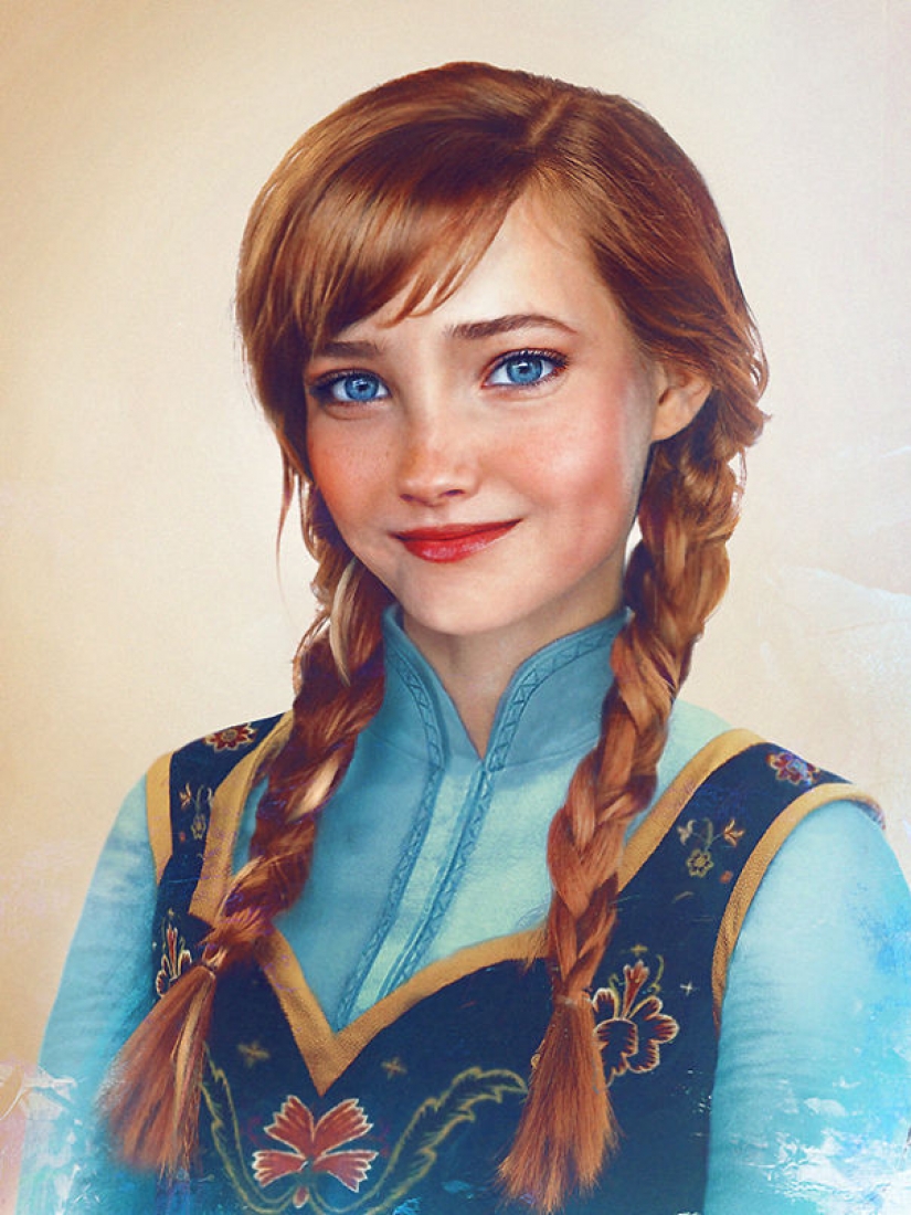 The artist shows how Disney characters can look in real life