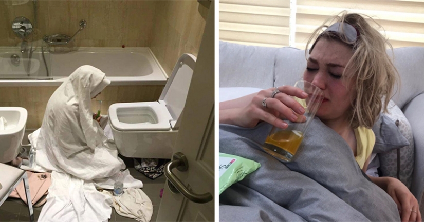 The British hangover in the photos sent in a very unusual competition