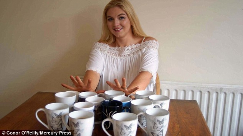 The British lost seven sizes, when he stopped drinking coffee