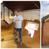 The Briton broke his spine and is now selling his house with a skate park inside