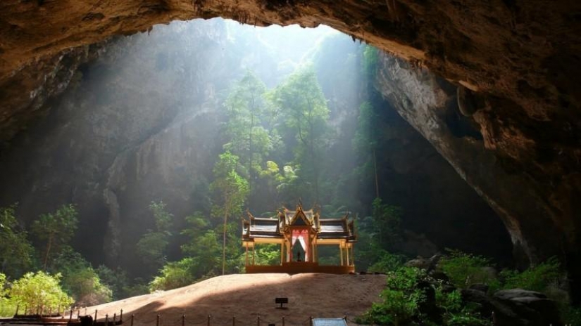 The cave Phraya Nakhon in Thailand