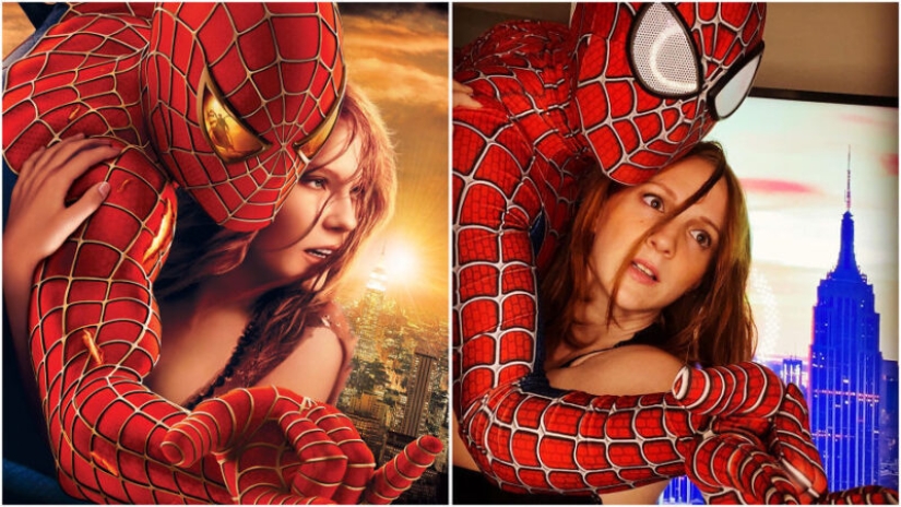 The creative family recreated the famous movie posters in order not to be bored in quarantine