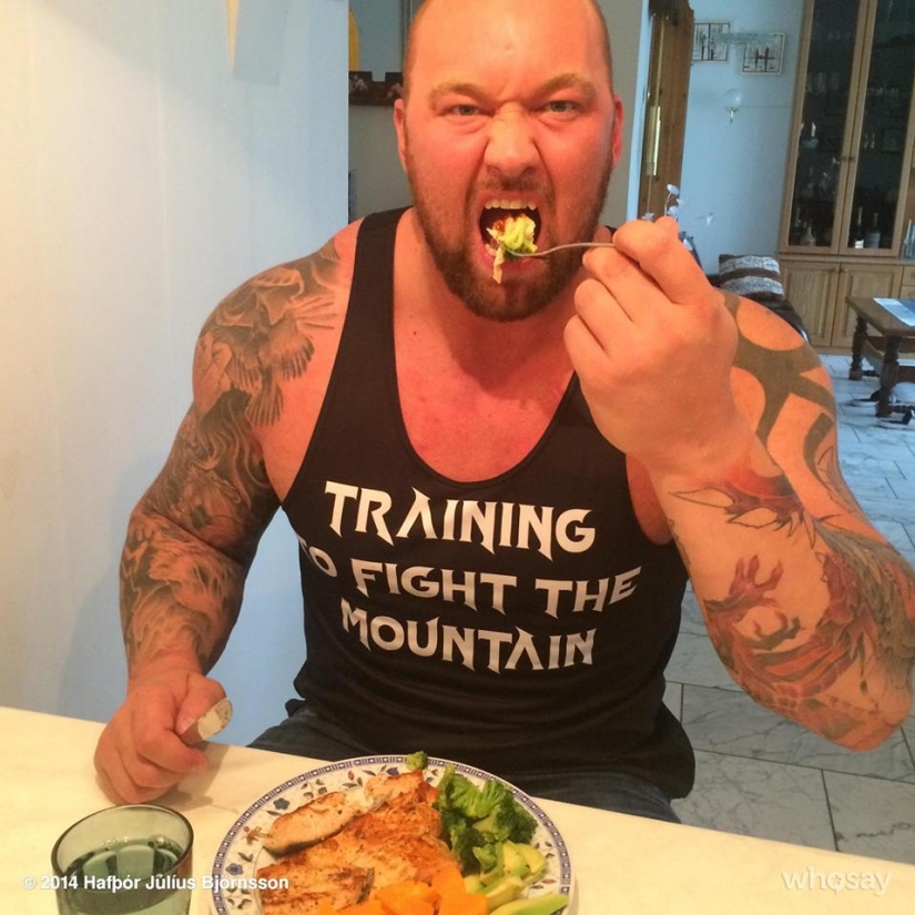The diet of the strongest man in the world