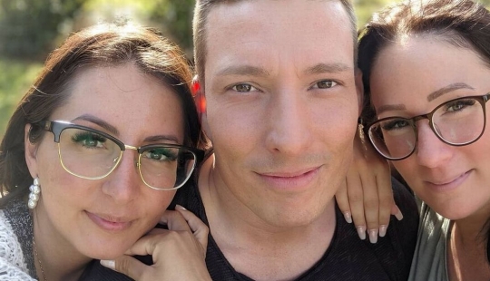 The father of two daughters is going to marry two women, and his wife does not mind