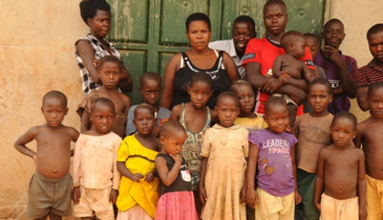 The genius of fertility in Uganda: a 39-year-old single mother she is raising their 38 children