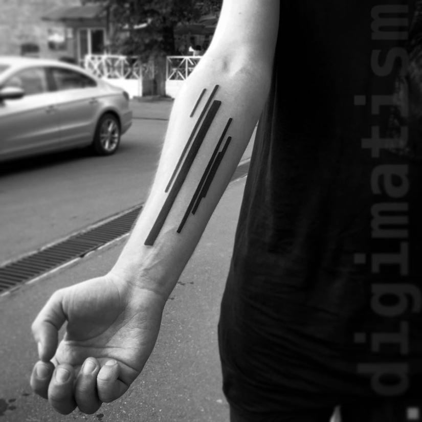 The genius of pure simplicity: Tattoo based on paintings by Malevich from the Moscow master