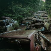 The German spent ten years searching all over Europe for cemeteries of old cars - from tractors to Mercedes