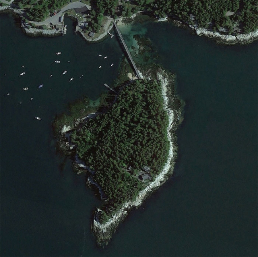 The guy searches for interesting things on Google Earth, and here are 18 of his best finds