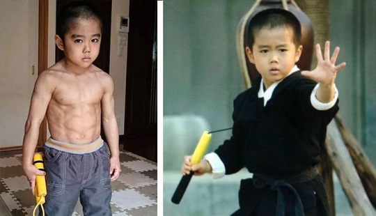 The kid imitated Bruce Lee and became a kung fu legend himself