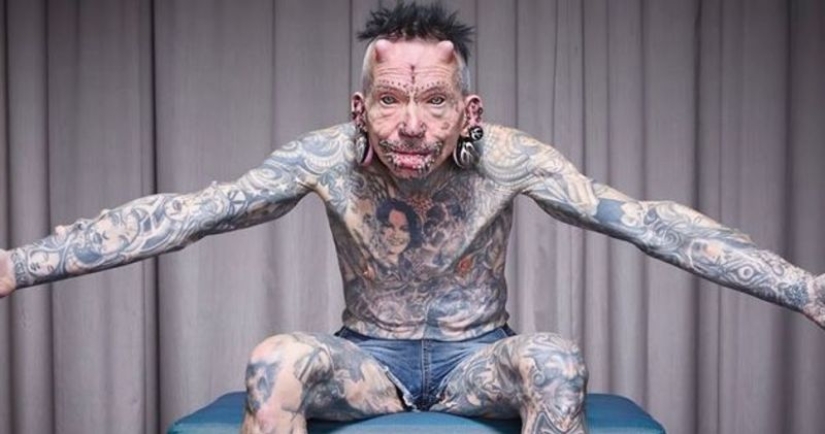 The most pierced man on the planet Rolf Buchholz: "There are 278 pieces of iron in my genitals alone"