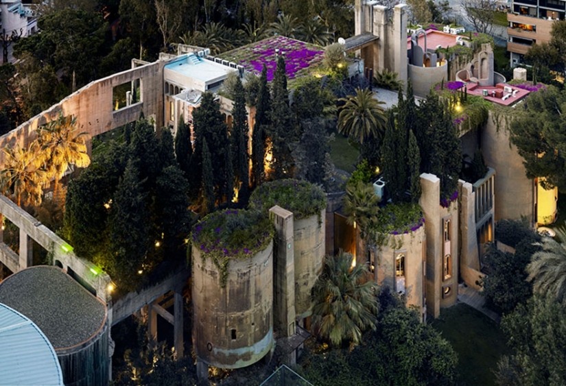 The old cement factory was turned into a real villa