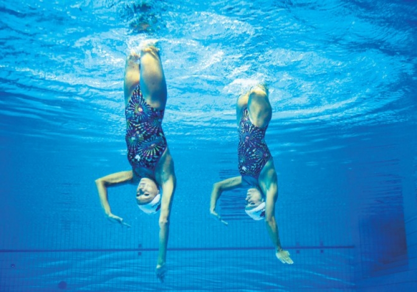 The Olympic champion revealed the piquant "furry secret" of synchronized swimmers