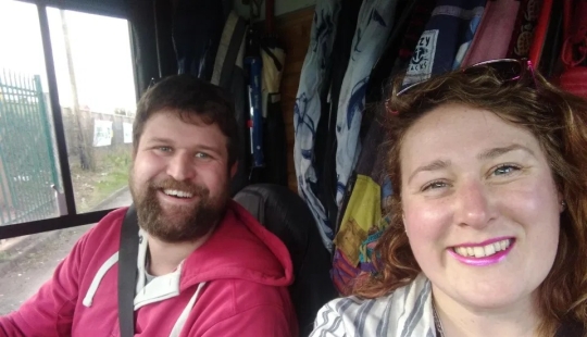 The Path of freedom: a couple from Britain lives in a minibus, having been traveling around Europe for two years