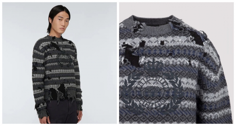 The poorer, the more fashionable: torn sweaters from Balenciaga that cost a fortune