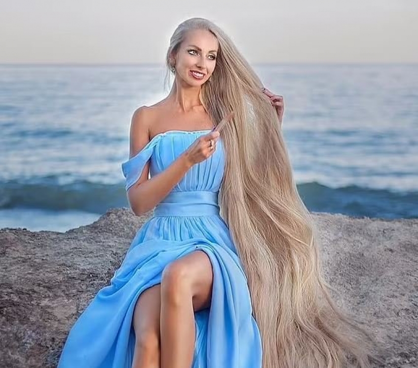 The real Rapunzel, who hasn't cut her natural blonde hair for 30 YEARS, reveals the secret to long strands