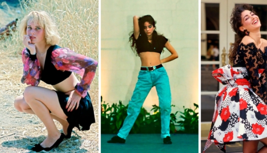 The style of the 80s and 90s in the bright photos of fashionistas of those years