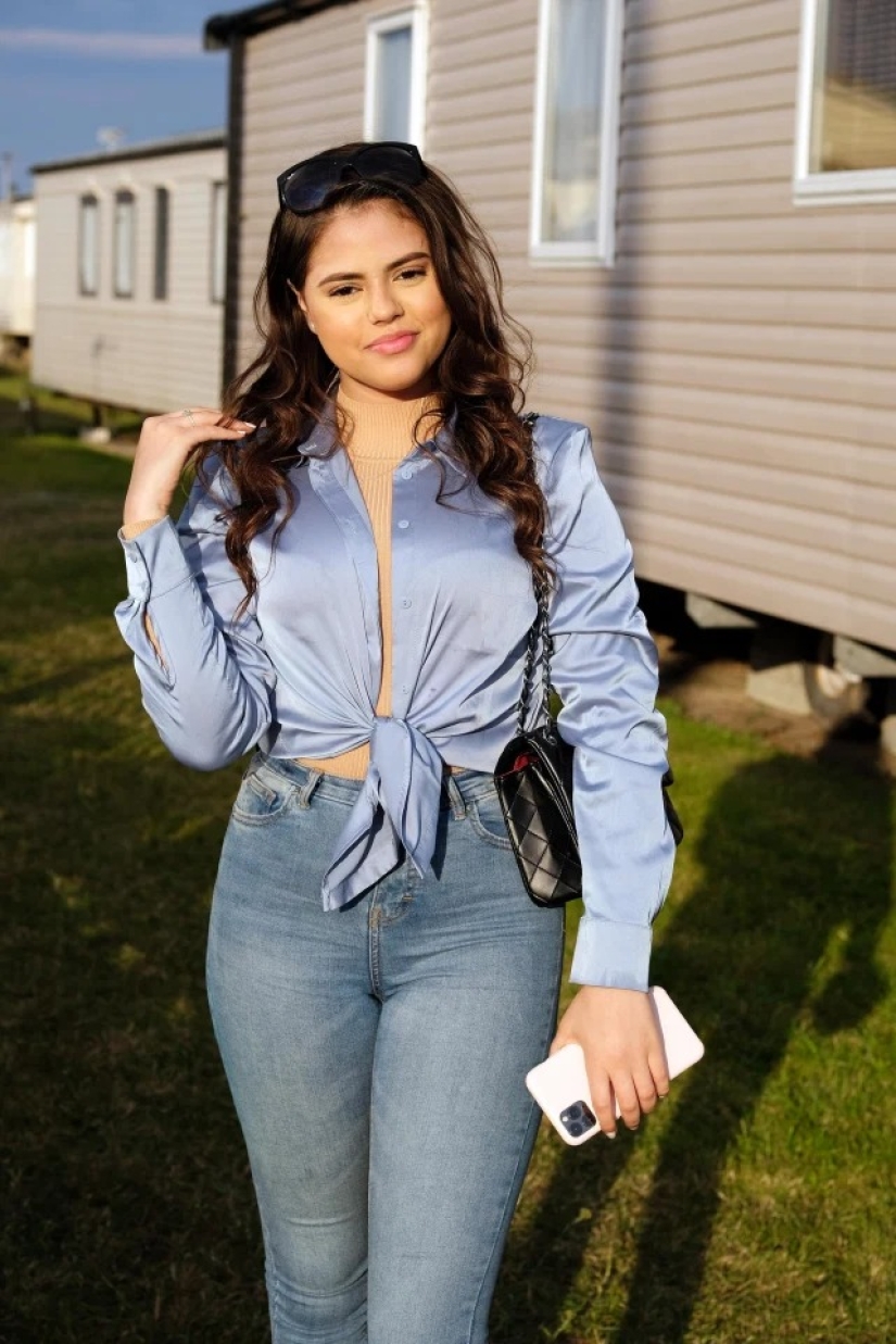 The young majorette in the reality show Rich Kids, Skint Holiday was shocked by the squalid conditions in which she has to live
