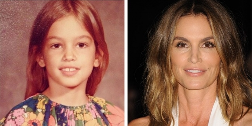 Then and now: 12 famous fashion models in childhood