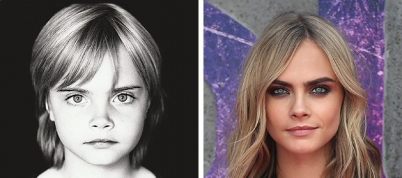 Then and now: 12 famous fashion models in childhood