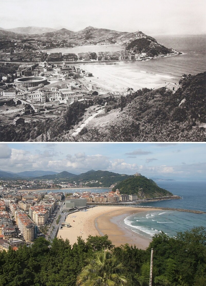 Then and now: have the cities of Europe changed much in a hundred years?