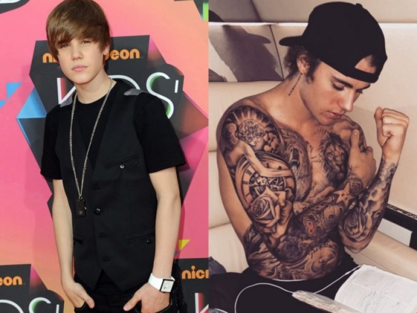 This is what 9 celebrities looked like before they were covered in tattoos