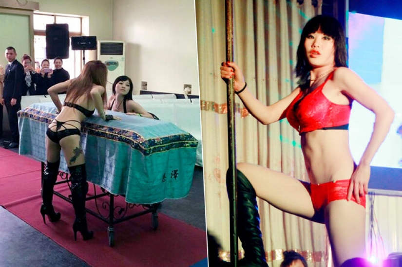 To die, so with music: a strange tradition of striptease at funerals