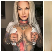 Todo está en la palma de tu mano: la belleza con tatuajes complació a los suscriptores con una selfie caliente en el espejo