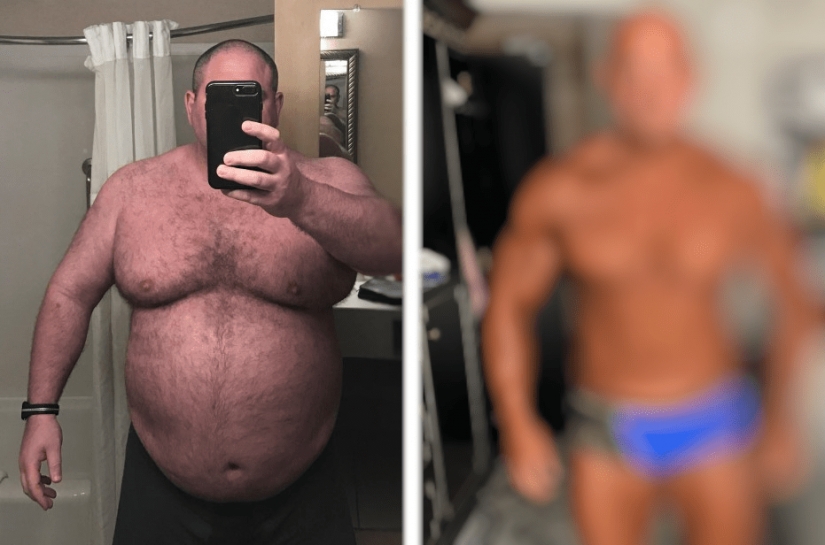 Transformación cardinal: Un hombre que pesa 174 kg ha perdido peso y ha cambiado más allá del reconocimiento