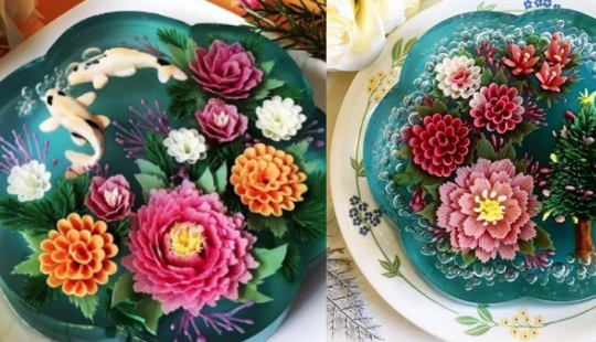 Trembling Art: Pastry chef creates incredible 3D jelly cakes