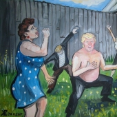 "Trump our": the artist from Ulyanovsk, presented the life of Donald trump in the Russian province