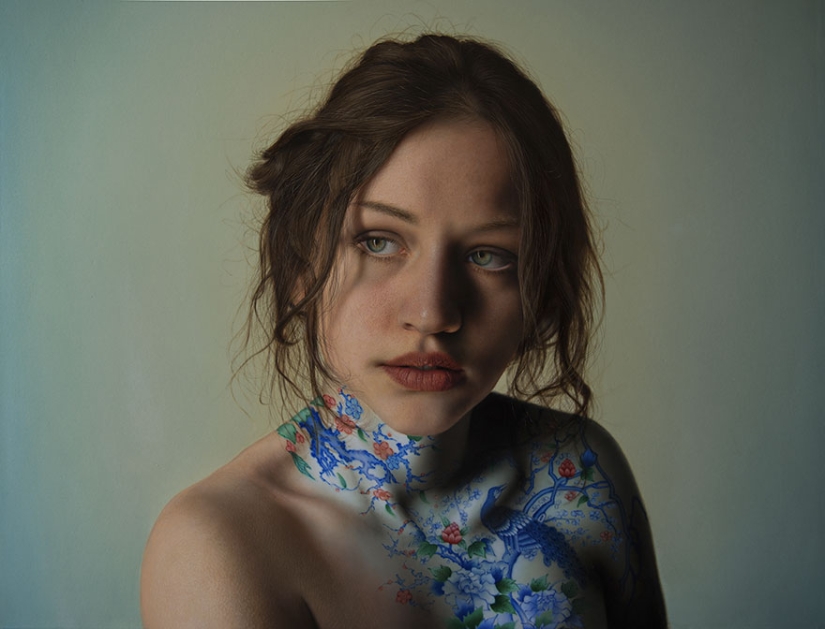 Ultra-realistic portraits with a pinch of the otherworldly by the artist Marco Grassi