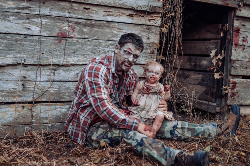 Una mujer "zombificó" a su hija por el bien de una sesión de fotos, y lo que sucedió al final es horripilante