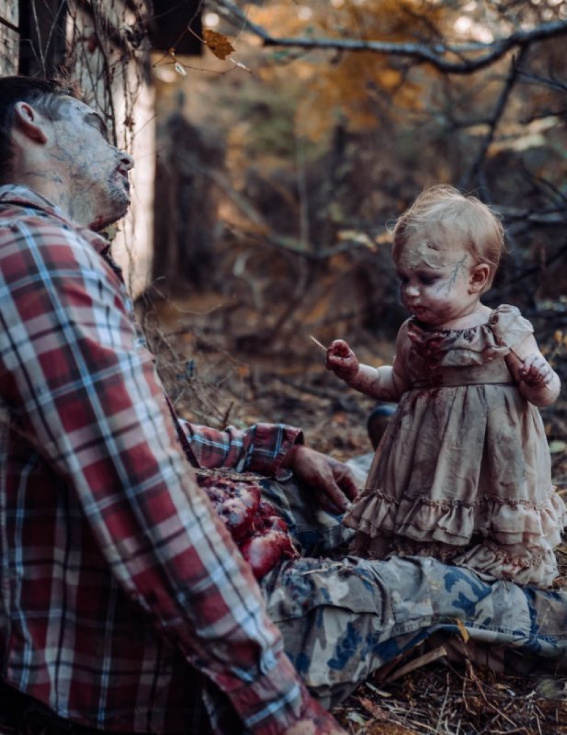 Una mujer "zombificó" a su hija por el bien de una sesión de fotos, y lo que sucedió al final es horripilante