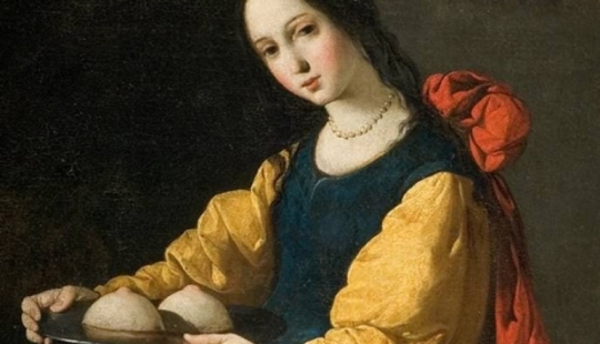 Virgin-Martyr St. Agatha in the paintings of European artists