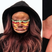 "Voy a roer tu cara ahora": un maquillador canadiense dibuja hamburguesas, rollos y pizza en las caras de las mujeres