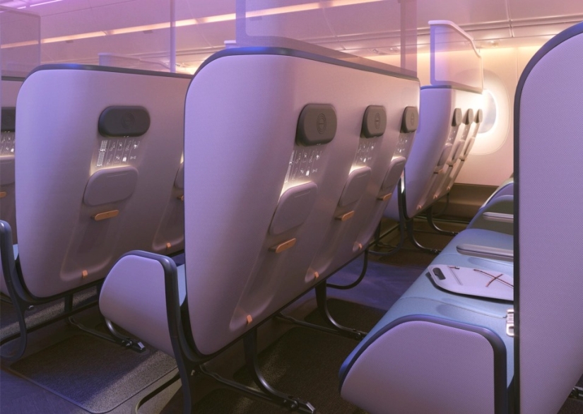Vuelos después de la pandemia: cómo pueden verse las cabinas de los aviones con un nuevo diseño protector