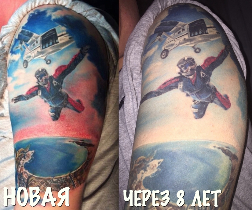 Was - became: how tattoos age