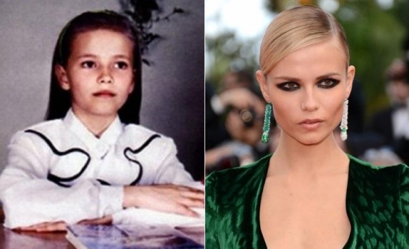 What did famous Russian models look like before they became successful