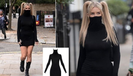 What does the coronavirus dress that Lottie Moss made a bestseller look like