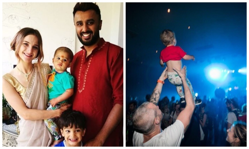 When not sitting at home: parents from the UK go to nightclubs and parties with their children