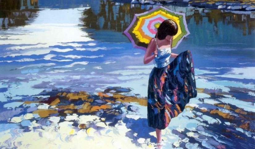 When you miss the summer, look at the paintings of this artist. He is called the Monet of the XXI century