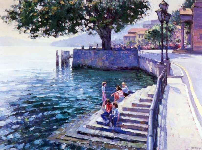 When you miss the summer, look at the paintings of this artist. He is called the Monet of the XXI century