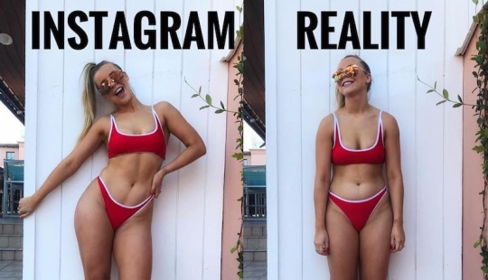 Why all these ideals? Fitness blogger Shows that Belly Creases are Normal