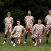 Why did the players of the British football club put on a transparent uniform