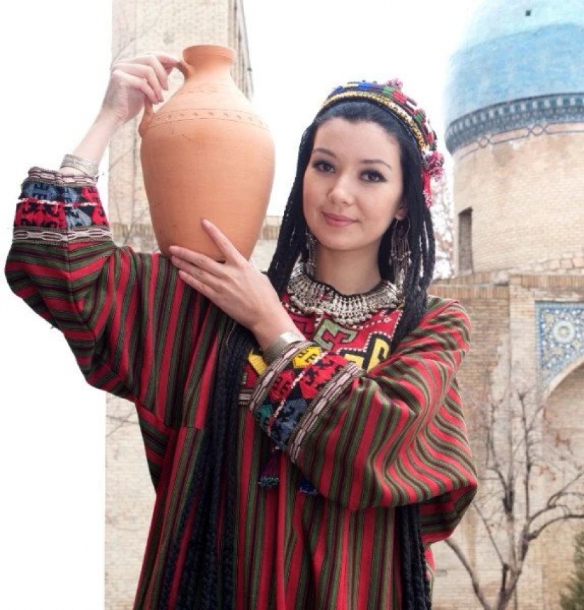 Why do Uzbek women braid a lot of pigtails