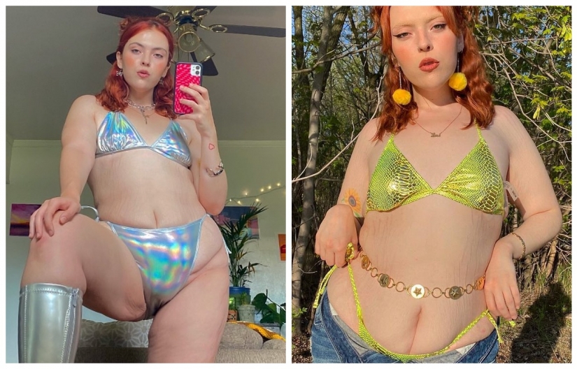With a sagging belly, but high self-esteem: Liberated Jessica Blair and her photos in lingerie