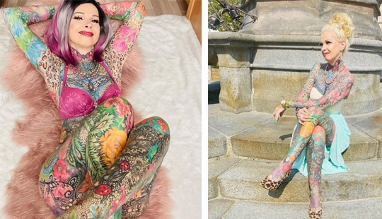 "Yo quería añadir un poco de color": 50 años de edad, alemán hizo un tatuaje y no podía dejar de